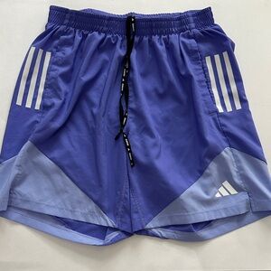 Adidas Men's Athletic Shorts and Shirt in Purple and white M